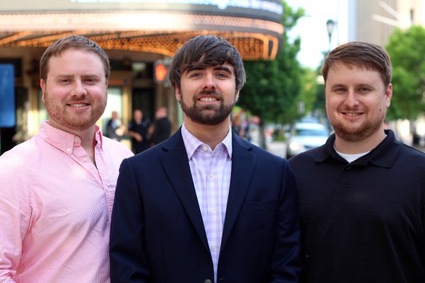 Tenant Turner's founders: Brandon Anderson, James Barrett, and Chris Stewart